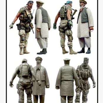 1/35 Obsega Die-cast Smole, Bela Model ameriške vojske In Civilistov, ki so Morali sami Barvni Model Brezplačna Dostava