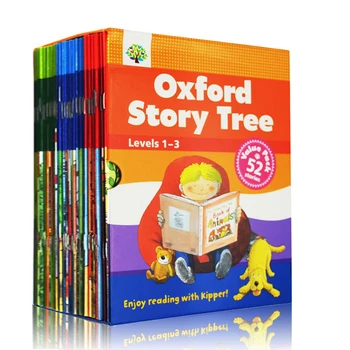 1 Nastavite 52 Knjige 1-3 Ravni Oxford Zgodba Drevo Baby Angleščini Branje Slikanice Zgodba Vrtec Izobraževalne Igrače Za Otroke