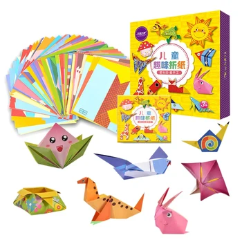 108 Kos Risanka Origami Knjige, Papir, Umetnosti In Obrti, DIY Ročno izdelan 3D Puzzle Živali Obrti Za Otroke, Izobraževalne Otrok Igrača