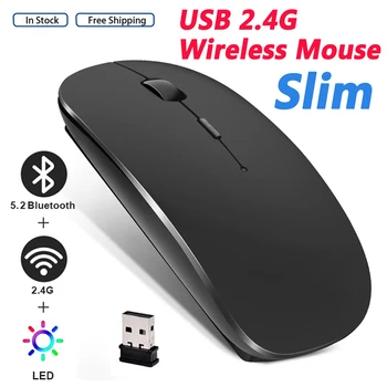 2.4 GHz Brezžična Mini Miška Optični Miši Z USB Sprejemnik Miši Igralec Urad Tiho Miško Slim RGB Za Računalnik Prenosni RAČUNALNIK Desktop
