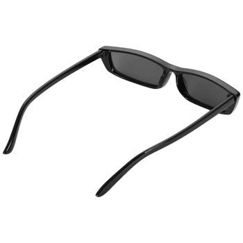 20X Letnik Pravokotnik sončna Očala Ženske Majhen Okvir sončna Očala Retro Očala S17072 Črni Okvir Black