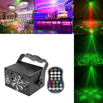 240 Vzorcev RGB Led Stopnji Svetlobe USB Polnilne Luči za Disco Stranke Laser Projektor Lučka za Poroko Doma Stranka KTV Dekor