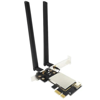 2X PCIE za Kartico Wifi Adapter Bluetooth Dual Band Wireless mrežno Kartico Repetidor Adaptador Za PC Desktop Antene Wi-Fi M. 2