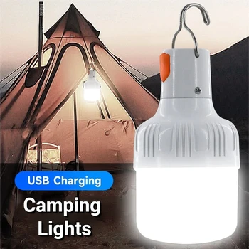 3 Načini Zunanji USB za Polnjenje Mobilnih LED Žarnice Svetilka Zasilne lahki Prenosni Hook Up Kampiranje Luči Doma Dekor Noč Svetlobe