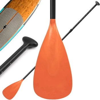 3X Nastavljive Stand Up Paddle Board Veslo Z Edinstveno Zaklepanje Design Plavajoče Zlitine Gred Paddleboard Veslo,Oranžna