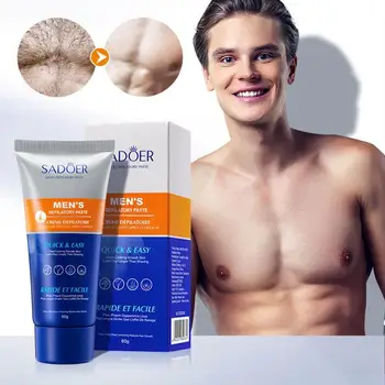 60 g Men ' s Hair Removal Cream Učinkovito Pazduho Noge Roko Močan Odstranjevanje Dlak, Nega Las, Neboleč Blage Kože, Odstranjevanje Lepoto Cre Q2P1