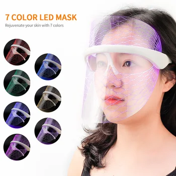 7 Barv LED Svetlobno Terapijo Masko Foton Instrument Anti-aging Anti Acne Gubam Odstranitev Kože Privijte Beatuy ZDRAVILIŠKO Zdravljenje