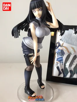 BANDAI Anime Naruto perifernih naprav Hyūga Hinata Slika 21 cm Višina PVC Materiala Simulacije Kože, Igrače za Otroke