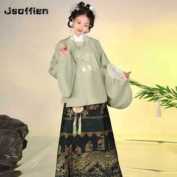 Cerkve Tradicionalnih Hanfu Kostum Ženska Ming Dinastija Žensko Obleko Debele Orientalski Tang Bo Ustrezala Ljudskega Plesnega Oblačila Satge Uspešnosti