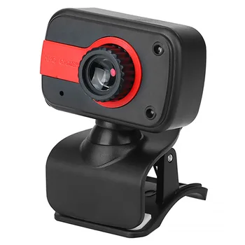 Clip-on USB Spletna kamera z Mikrofonom, 360-Stopinjski Vrtečih HD Noč si Ogledate spletno Kamero za Računalnik Prenosnik