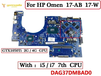 DAG37DMBAD0 Za HP Znamenje 17-W 17-AB Prenosni računalnik z Matično ploščo z i5, i7 7. CPU GTX1050TI 4G 2G GPU 915550-001 915468-601 100% Testirani