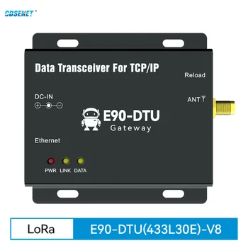 Ethernet LoRa 433MHz Brezžični Pregleden Prenos E90-DTU-433L30E 30dBm Dolgo Vrsto Is PLC 8000m RJ45 UDP MQTT HTTP TCP