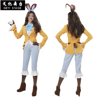 Halloween letni stranka, stranka, cosplay kostumi za odrasle ženski modeli lepa zajec zajček dekle kostumi