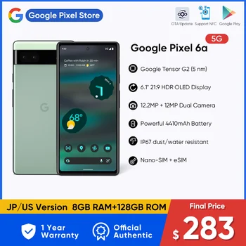 Izvorni Google Pixel 6a 5G Tensor G2 (5 nm) 6.1