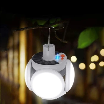 Kljuke LED Žarnice Zložljive Sončne Prostem Lahka Nepremočljiva Sili Sončne /USB Polnjenje Lučka za Kampiranje, Vrtno Razsvetljavo Sončne Luči