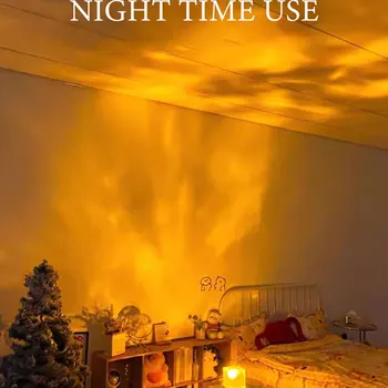 Kristalno Lučka Vode Valovanje Projektor Noč Svetlobe Dekoracijo Doma Hiše Spalnica Estetsko Vzdušje Holiday Gift Sunset Luči