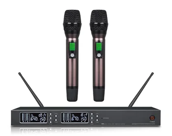 M-96 UHF Profesionalna Digitalne Mešalne Konzole KTV Avdio MIC 2Channels Ročni Brezžični Mikrofon Sistem