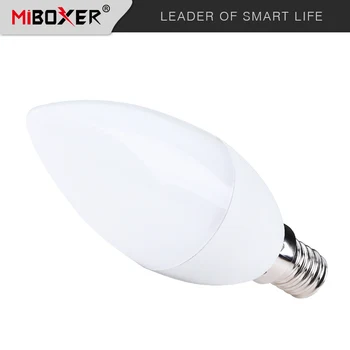 Miboxer 4W RGBCCT LED Sveča, Luč E14 Daul Bela SCT Pozornosti Lučka za Spalnica Soba dekoracijo AC100~240V 2.4 G Daljinski upravljalnik