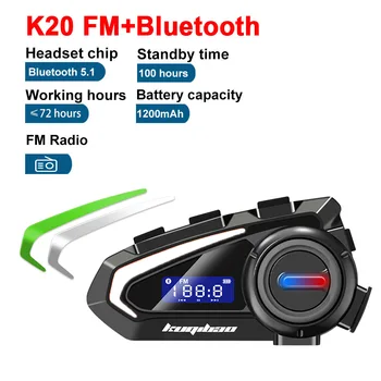 Motorno kolo, Stereo FM Radio+Bluetooth Čelade Headset V5.1 Nepremočljiva Brezžične Slušalke Glasovni Nadzor Roise Zmanjšanje Slušalke