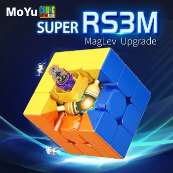 MoYu 3x3 Super RS3M Magnetna Magic Cube 3x3 Magnetni Cubo Magico MEILONG3 Strokovno Hitrost Puzzle otroške Igrače Fidget