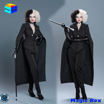 Na Zalogi SUPER RACA SET080 1/6 Demon Girl Oblikovalec Cruella Emma Stone Glavo Skulptura Kostum Set Za 12