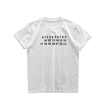 NIGO Zamegljenost Število Kratek Rokav T-shirt #nigo94257