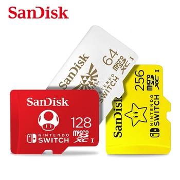 Original SanDisk Nov slog 64GB 128gb 256GB 400GB 512GB micro SDXC UHS-I Pomnilniške kartice za Nintendo Stikalo TF kartice s adapter