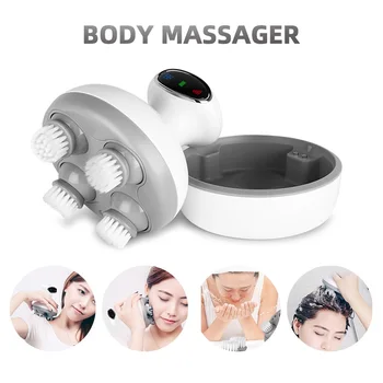 Pametne Glave Massager Brezžični Visoko Frekvenco, Telo Glavo Gnetenje Massager Blaži Utrujenost Obraza Čiščenje Pore Krtačo LCD Zaslon