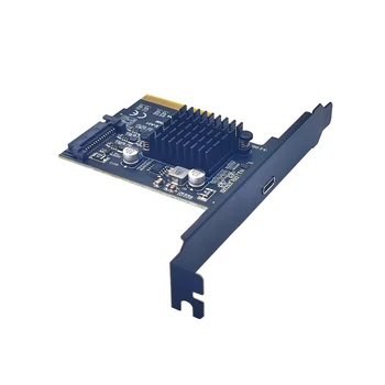 PCIe Tipa C PCI PCI-E 4X da USB3.2 GEN2X2 20Gbps TIP-C Širitev Kartico ASM3242 Adapter