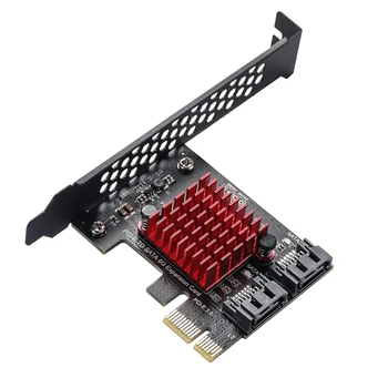 PCIe za 2 Vrata SATA 3 III 3.0 6 Gbps SSD Adapter PCI-E PCI Express X1 Krmilnik Odbor Širitev Kartica Podpora X4 X6