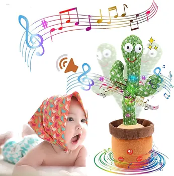 Ples Kaktus Ponovite Govorimo Igrača Pesem Zvočnik Wriggle Ples Pojejo Igrača Govori Plushie Plišaste Igrače za Otroka Odraslih Igrače
