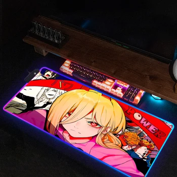 Računalniška Miška Ploščica Rgb Žago Mans Mousepad Igralec Igralni Dodatki Za Pc Kabinet Desk Mat Tipkovnico Preproge Xxl Anime Preprogo, Veliko