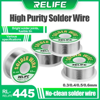 RELIFE RL-445 Visoke Čistosti 0.3/0.4/0.5/0.6 mm Spajkalna Žica Dobro Pretočnost Primerna za Mobilni Telefon Popravila Široko Uporabnost