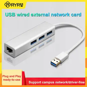 RYRA USB C Ethernet USB 3.0 2.0 priključek RJ45 Zvezdišča 100/1000Mbps Ethernet Adapter Omrežno Kartico USB, Lan Za Macbook Windows