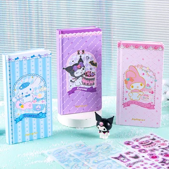 Sanrio Kuromi Moja Melodija Cinnamoroll Risanka Kawaii Dekle Srce Visoko Vrednost Kolorit Strani Mreže Pocket Book Beležnica Pošiljanje Nalepke