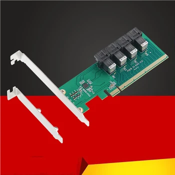 U. 2 PCIE Adapter PCI Express Gen3 3.0 X16, 4 Vrata MiniSAS HD SFF-8643 Širitev Kartico Pretvornik Odcepa za PCI-E NVME U. 2 SSD