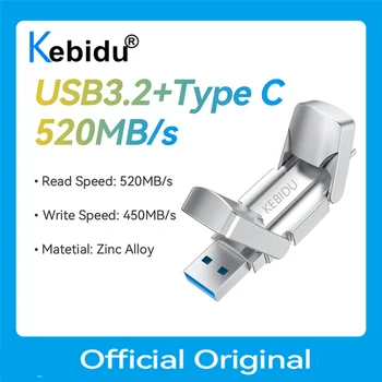 USB3.2 Tip-C Bliskovni Pogon 520MB/s USB Tip C Gen 2 Flash Disk 1TB 512GB 256GB Za Android za ipad