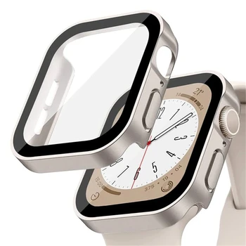 Vodotesno Ohišje za Apple Watch primeru, 45mm 41mm 44 mm 40 mm Zaslon Patron Kritje Naravnost Rob Odbijača iWatch 5 6 7 8 dodatna Oprema