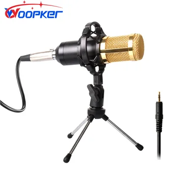 Woopker BM-800 Kondenzatorski Mikrofon s Šok Gori Mikrofon Condenseur Snemanje Zvoka MIC BM800 za Studio Oddajanje