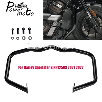 Za Harley Sportster S 1250 RH1250S 2021-22 Motocikel Jekla Črnega Avtocesti Motorja Stražar Avtocesti Crash Bar Odbijača Okvir Zaščitnik