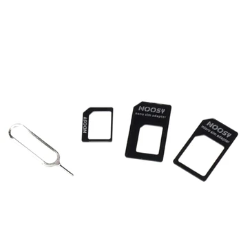 za nano SIM Adapter 4 v 1 Pretvornik Komplet za Mikro/Standard za Vse Mobilne