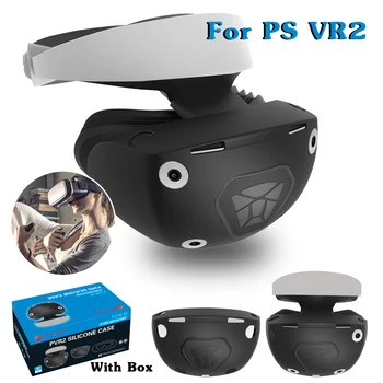 Za PS VR2 Očala, Čelada, Zaščitna Gume Primeru Anti-slip in dustproof za PS VR2 Polno Kritje Silikona Primeru VR2 Dodatki