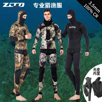ZCCO 3,5 mm potapljaško obleko prikrivanje ribolov obleko delih telesa streljanje potapljaško obleko mokro obleko neoprensko potapljaško obleko obleka moški